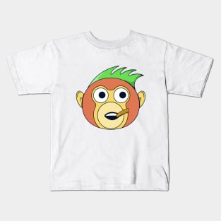 funny monkey cute colorful Kids T-Shirt